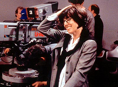 Ephron on the set of Lucky Numbers